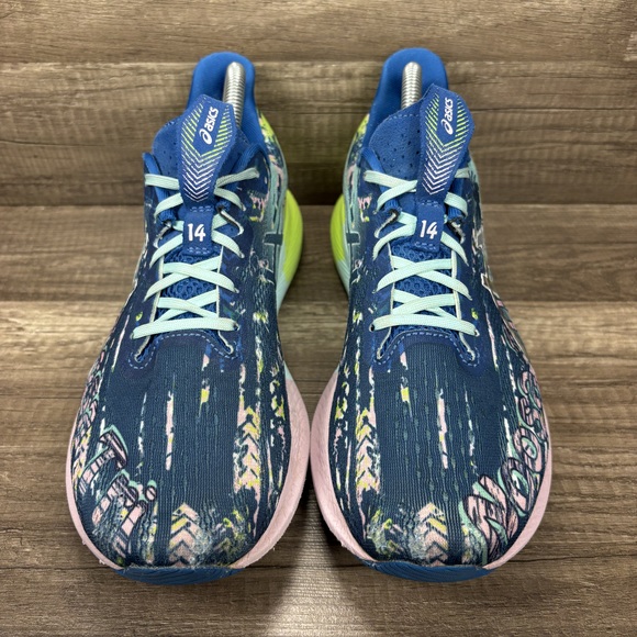 Asics Gel-Noosa Tri 14 Blue Pink Womens US Size 9.5 1012B208 Running Shoes - Picture 2 of 10